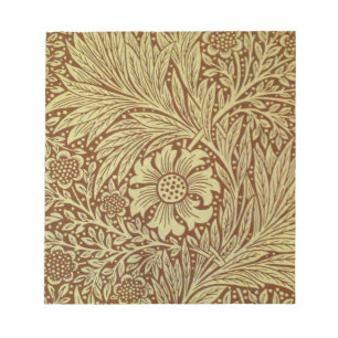 William Morris Marigold Antikes Blumenmuster Notizblock