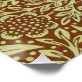 William Morris Marigold Antikes Blumenmuster Poster (Ecke)