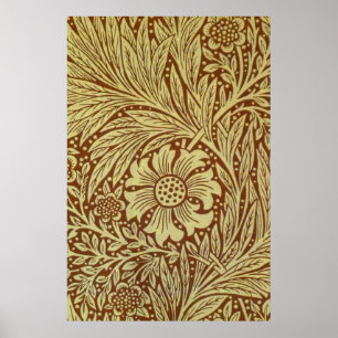 William Morris Marigold Antikes Blumenmuster Poster