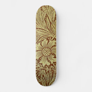 William Morris Marigold Antikes Blumenmuster Skateboard