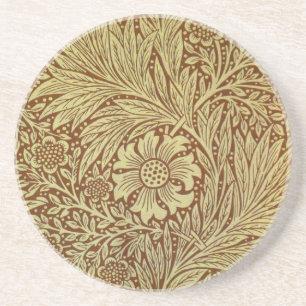 William Morris Marigold Antikes Blumenmuster Untersetzer