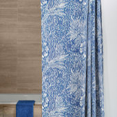 William Morris Marigold Blau Duschvorhang