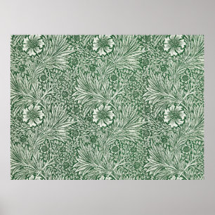 William morris marigold blühende Blume Wallpa Poster