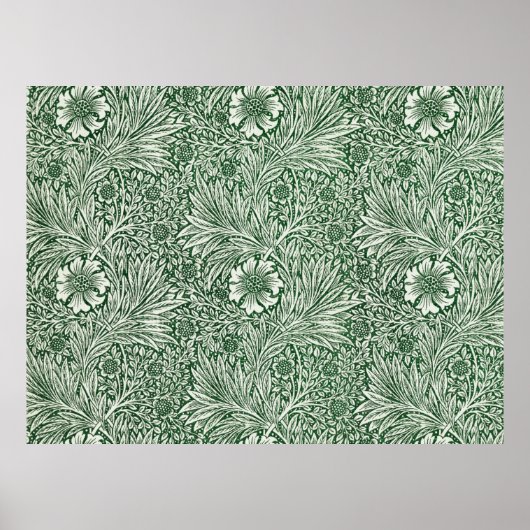 William morris marigold blühende Blume Wallpa Poster (Vorne)