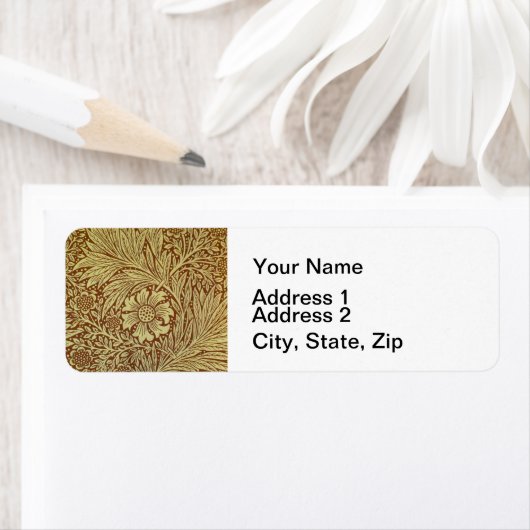 William Morris Marigold Blume Pattern (Insitu)