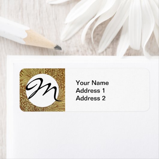 William Morris Marigold Blume Pattern (Insitu)