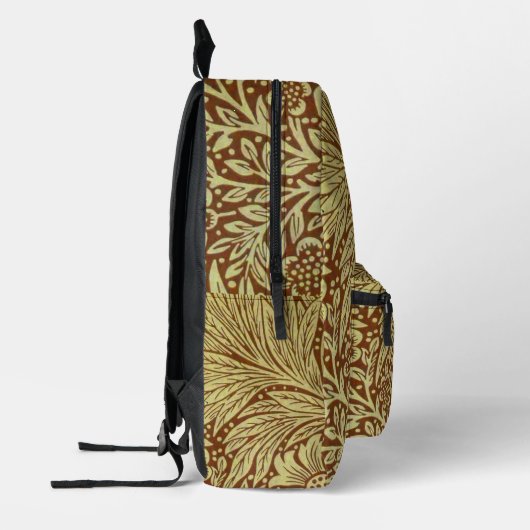 William Morris Marigold Blume Pattern Bedruckter Rucksack (Links)