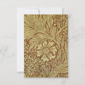 William Morris Marigold Blume Pattern Dankeskarte (Vorderseite)
