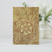 William Morris Marigold Blume Pattern Dankeskarte (Stehend Vorderseite)