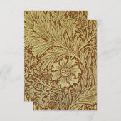 William Morris Marigold Blume Pattern Dankeskarte (Vorne/Hinten)