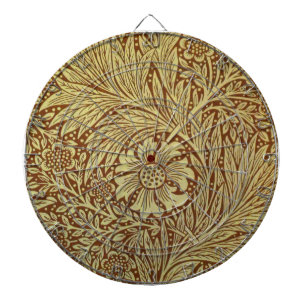 William Morris Marigold Blume Pattern Dartscheibe