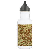 William Morris Marigold Blume Pattern Edelstahlflasche (Links)