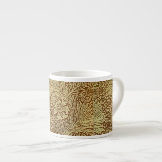 William Morris Marigold Blume Pattern Espressotasse (Vorderseite Rechts)