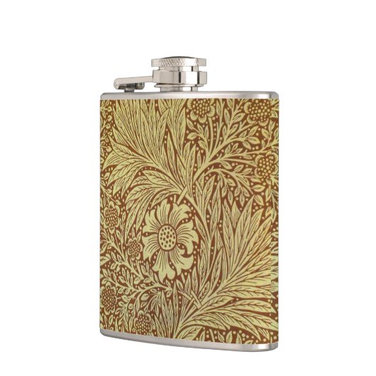 William Morris Marigold Blume Pattern Flachmann (Links)