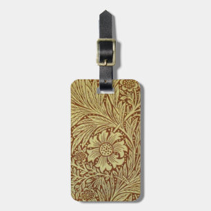 William Morris Marigold Blume Pattern Gepäckanhänger