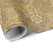 William Morris Marigold Blume Pattern Geschenkpapier (Rolleneckpunkt)