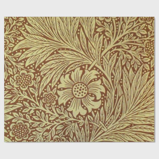 William Morris Marigold Blume Pattern Geschenkpapier (Flach)