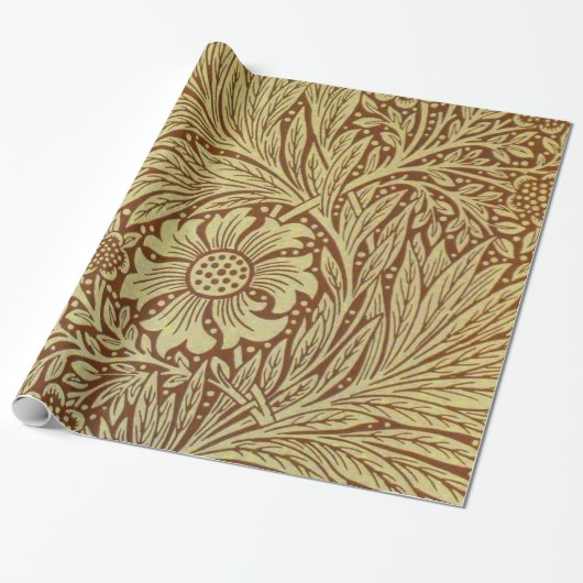 William Morris Marigold Blume Pattern Geschenkpapier (Ungerollt)