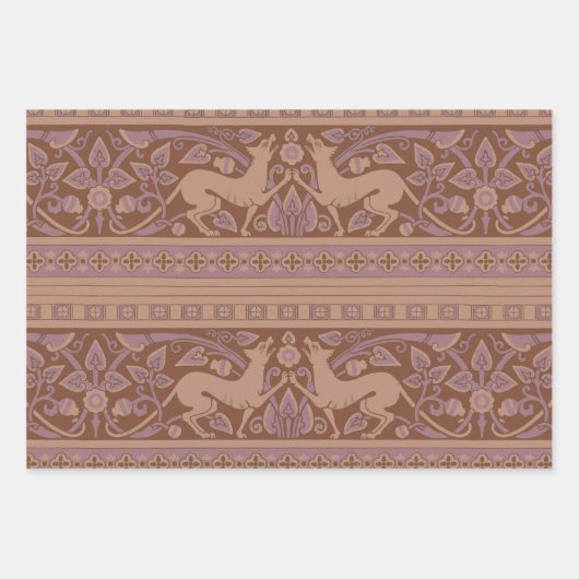 William Morris Marigold Blume Pattern Geschenkpapier Set (Vorderseite 3)