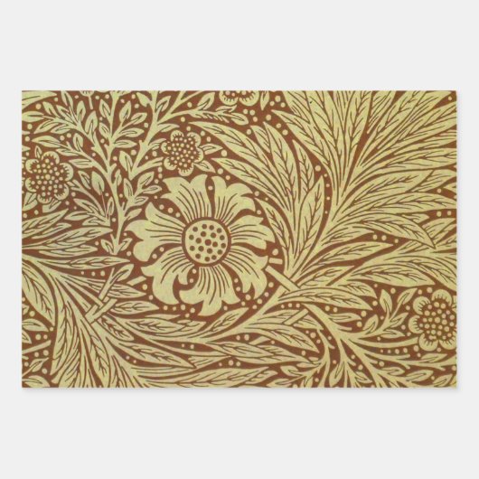 William Morris Marigold Blume Pattern Geschenkpapier Set (Vorderseite)