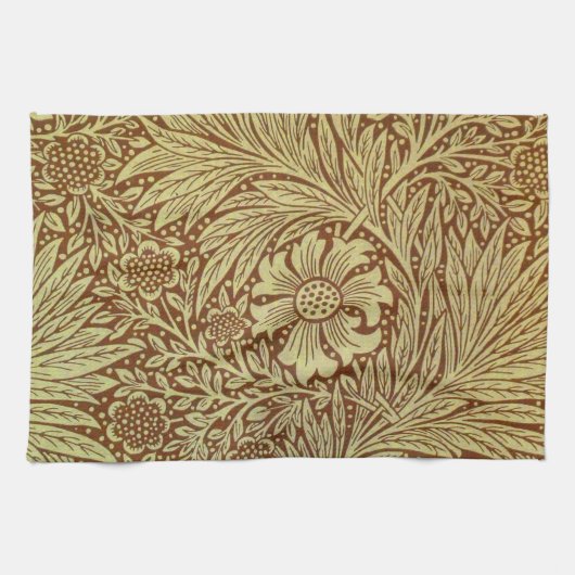 William Morris Marigold Blume Pattern Geschirrtuch (Horizontal)