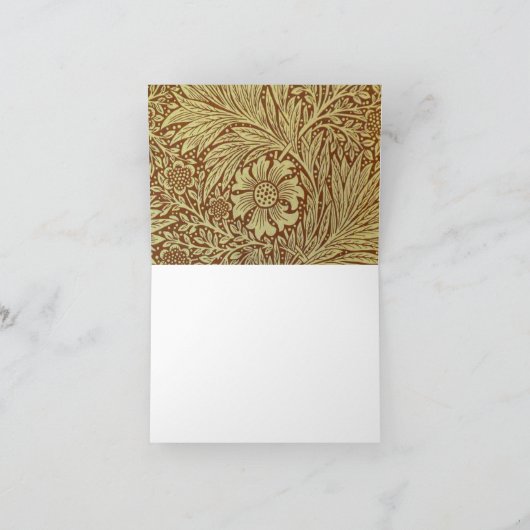 William Morris Marigold Blume Pattern Karte (Innenseite)