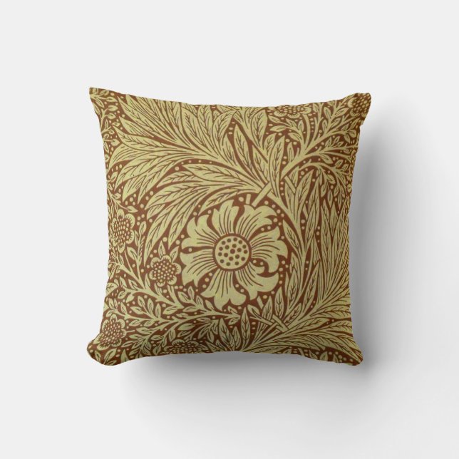 William Morris Marigold Blume Pattern Kissen (Vorderseite)
