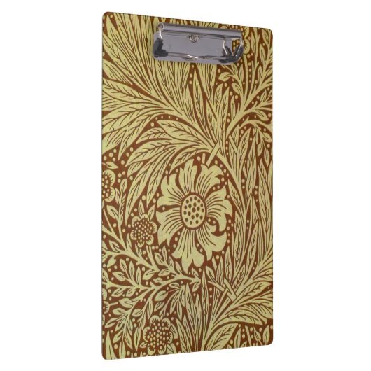 William Morris Marigold Blume Pattern Klemmbrett (Rechts)