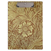 William Morris Marigold Blume Pattern Klemmbrett (Vorderseite)