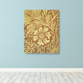 William Morris Marigold Blume Pattern Leinwanddruck (Insitu (Holzboden))