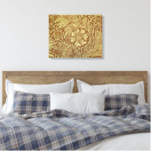 William Morris Marigold Blume Pattern Leinwanddruck (Insitu (Schlafzimmer))