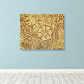 William Morris Marigold Blume Pattern Leinwanddruck (Insitu (Holzboden))