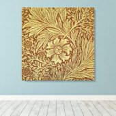 William Morris Marigold Blume Pattern Leinwanddruck (Insitu (Holzboden))
