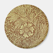 William Morris Marigold Blume Pattern Magnet (Vorne)