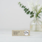 William Morris Marigold Blume Pattern Mini Visitenkarte (Stehend Vorderseite)