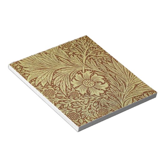 William Morris Marigold Blume Pattern Notizblock (angewinkelt)