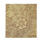 William Morris Marigold Blume Pattern Notizblock (Vorderseite)