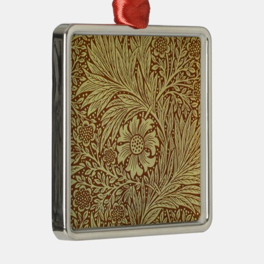 William Morris Marigold Blume Pattern Ornament Aus Metall (Rechts)