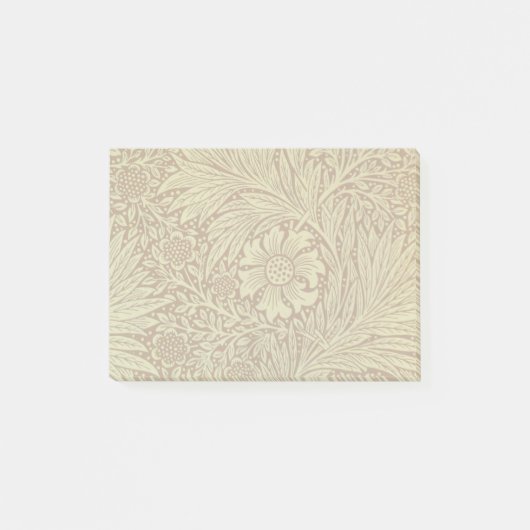 William Morris Marigold Blume Pattern Post-it Klebezettel (Vorderseite)