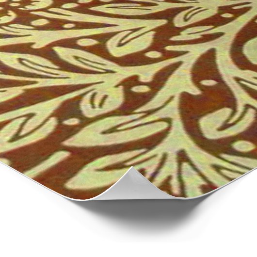 William Morris Marigold Blume Pattern Poster (Ecke)