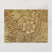 William Morris Marigold Blume Pattern Postkarte (Vorderseite)