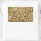William Morris Marigold Blume Pattern Rechteckiger Aufkleber (Tasche)