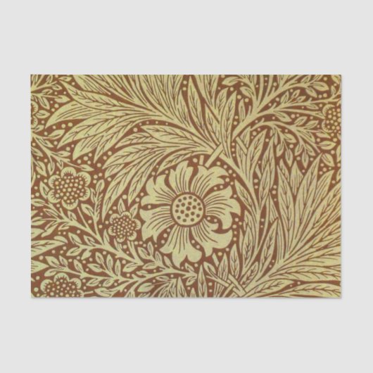 William Morris Marigold Blume Pattern Seidenpapier (Vorderseite)