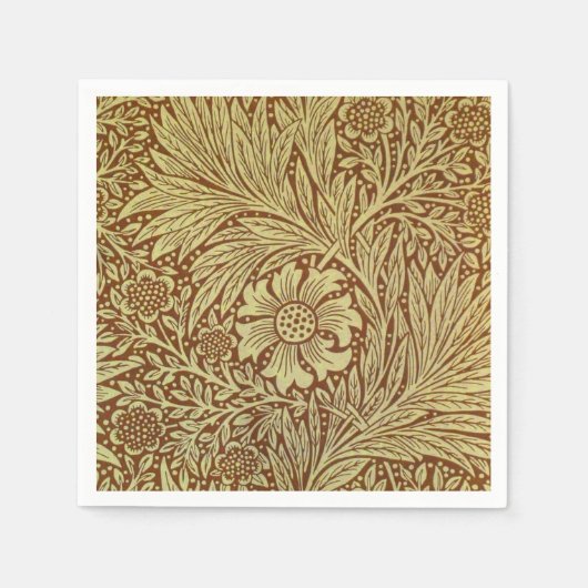 William Morris Marigold Blume Pattern Serviette (Vorderseite)