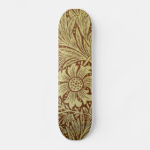 William Morris Marigold Blume Pattern Skateboard (Vorderseite)