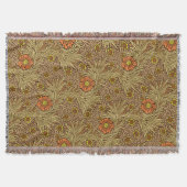 William Morris Marigold, Copper Brown und Orange Decke (Vorderseite)