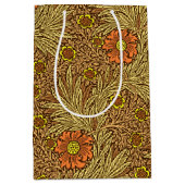William Morris Marigold, Copper Brown und Orange Mittlere Geschenktüte (Vorderseite)