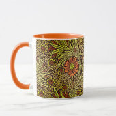 William Morris Marigold, Copper Brown und Orange Tasse (Links)