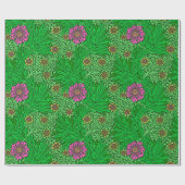 William Morris Marigold, Emerald Green & Fuchsia Geschenkpapier (Flach)