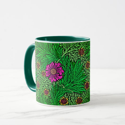 William Morris Marigold, Emerald Green & Fuchsia Tasse (Vorderseite Links)
